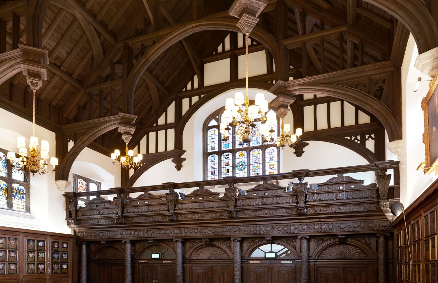 The Honourable Society of Grays Inn Hall Showing The Armada Screen