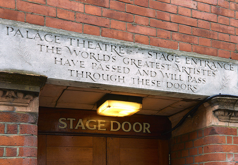Stage door Palace Theatre